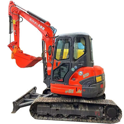 Escavatore KUBOTA KXU55 con cilindro idraulico originale e peso di funzionamento di 6 TON