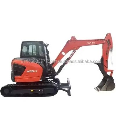 Fornitura 5.5 TON Kubota u55 escavatore Ore di lavoro ridotte 0-2000 Mini escavatore usato