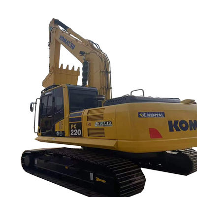 Escavatore Komatsu PC220 usato 22T con cilindro idraulico originale Ore di lavoro basse 0-2000