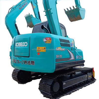 Kobelco SK75-8 Mini Used Hydraulic Crawler Excavator con motore da 42 kW in buone condizioni