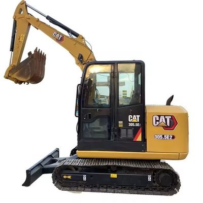 Usato CAT305.5 Scavatore 5.5 tonnellate Peso di esercizio Basso orario Perfetto per lavori di costruzione