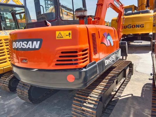 Doosan DH55 5.5TON escavatore con cilindro idraulico originale e basso orario di lavoro