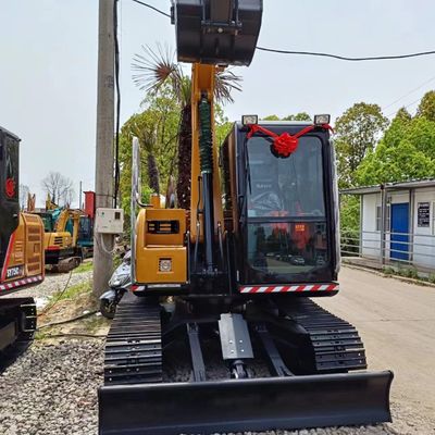 SANY SY75C escavatore di seconda mano pompa idraulica quasi originale macchina di movimento rapido