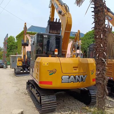 SANY SY75C escavatore di seconda mano pompa idraulica quasi originale macchina di movimento rapido