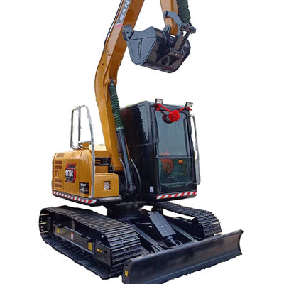 Escavatore Sany SY75C a prezzi accessibili con capacità di secchio di 0,32 M3 e meno ore di lavoro