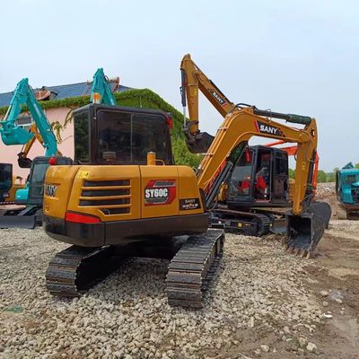 Sany SY60C escavatore con eccellenti prestazioni di lavoro e 0-2000 ore di lavoro