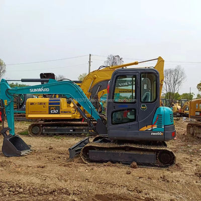 SWE60E Escavatore idraulico a trascinatore utilizzato 6TON Peso operativo Ore di lavoro 0-2000