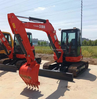 6TON Peso di esercizio KUBOTA KXU55 Escavatore con valvola idraulica originale e motore