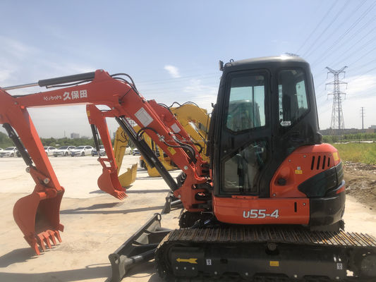 6TON Peso di esercizio KUBOTA KXU55 Escavatore con valvola idraulica originale e motore