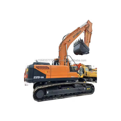 22 tonnellate di Hyundai 220 usata, escavatore a trascinatore dalla Corea, motore Hyundai Anno 2016