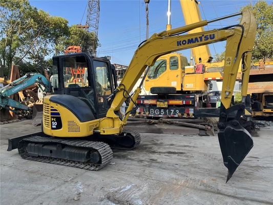 Macchina di media utilizzazione Komatsu PC50 mini escavatore idraulico da 5 tonnellate