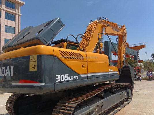 Escavatore da 30 tonnellate 305 Crawler con 0-2000 ore di lavoro in Corea Hyundai usato 305LC-9T