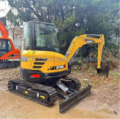 Mini Sany SY35U Mini Digger con pompa idraulica originale e motore ISUZU