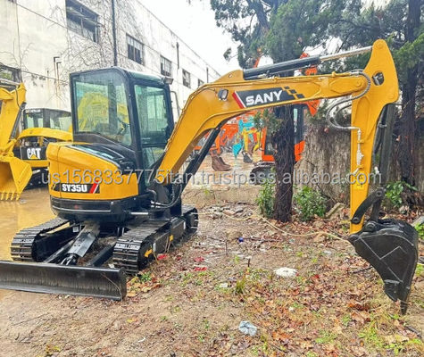 Mini Sany SY35U Mini Digger con pompa idraulica originale e motore ISUZU