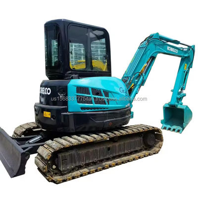Escavatore originale usato Kobelco SK55SR con buone prestazioni in 0-2000 ore di lavoro