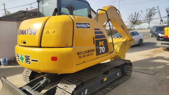 7 tonnellate Komatsu PC70 mini escavatore usato con cilindro idraulico originale e valvola