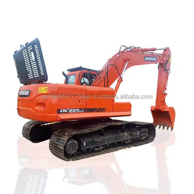 Buona efficienza DOOSAN DH225 Escavatore con capacità di secchio di 1,2 M3 e basso orario di lavoro