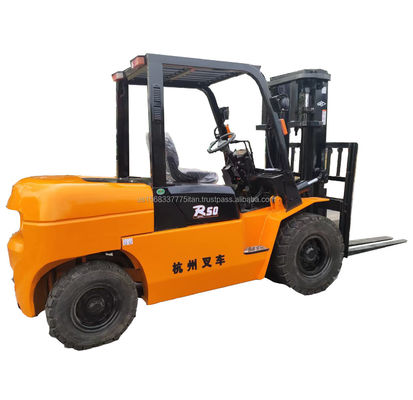In ottime condizioni 5000 kg Hangzhou R50 carrello elevatore usato per negozi di materiali da costruzione
