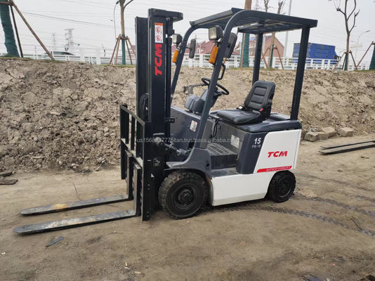 3 tonnellate di carrello elevatore TCM di seconda mano 2M lunghezza del carrello elevatore motore diesel fonte di energia