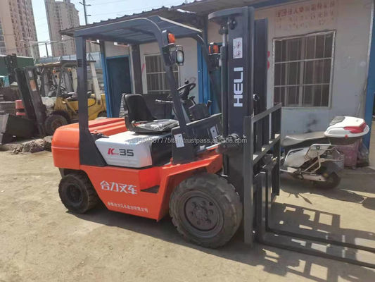Camione elevatore diesel con altezza di sollevamento minima di 2,5 m e lunghezza di forcella di 2 m Spedizione gratuita