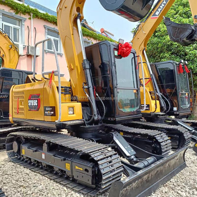 Escavatore SANY Sy95c da 36 kW con capacità di 0.38M3 e pompa idraulica ISUZU Kawasaki