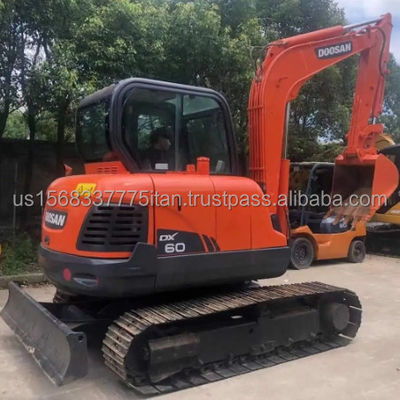 Escavatori Doosan 6TON Dx60 Escavatori per cantieri originali meno ore di lavoro