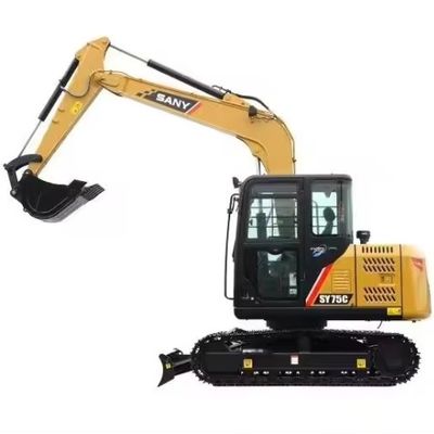 Eccellente Sany SY75C Pro SY75 Escavatore a con 0.32M3 capacità di secchio e ore basse
