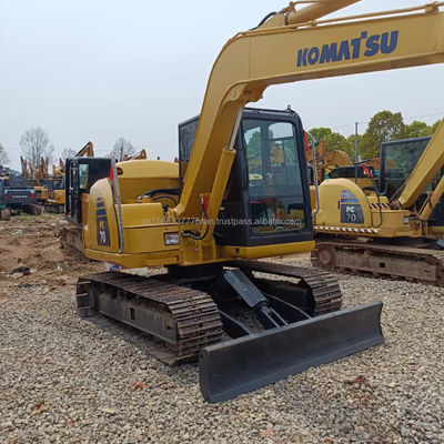 7 tonnellate di peso di escavazione utilizzato Komatsu PC70 mini escavatore scavatore idraulico