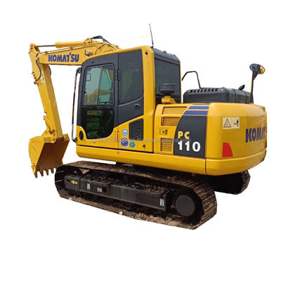 Escavatore idraulico da 11 tonnellate usato Komatsu PC110 con capacità di secchio di 0,48 M3