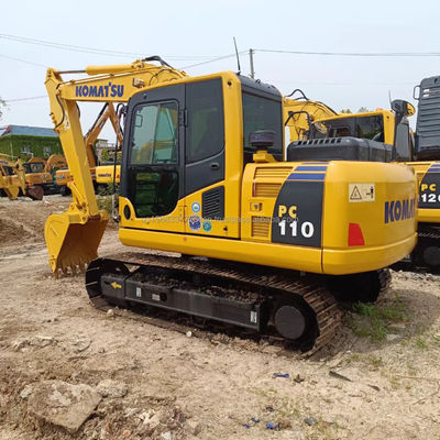 Escavatore idraulico da 11 tonnellate usato Komatsu PC110 con capacità di secchio di 0,48 M3