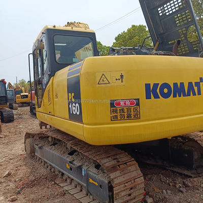 Escavatore Komatsu PC160 usato di 16 tonnellate Escavatore idraulico a trascinatore originale Valvola idraulica