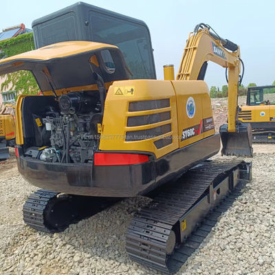 Escavatore Sany usato da 7 tonnellate con cilindro idraulico originale di 0,28 M3 di capacità di secchio