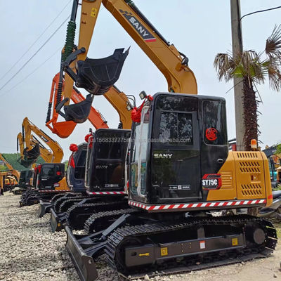 SANY SY75C escavatore in ottime condizioni di lavoro con costruzione durevole