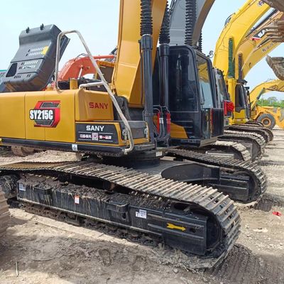 Escavatore a trascinatore usato Sany SY215C con escavatore originale Sany 215 e cilindro idraulico