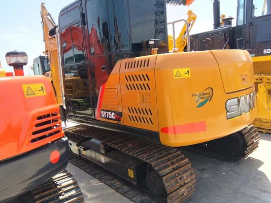 Pro Performance usato Sany SY75C escavatore con pompa idraulica originale 7000 kg di peso