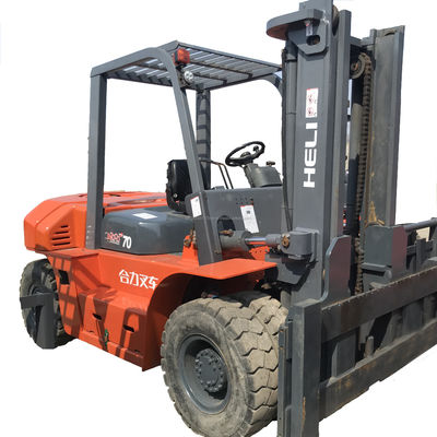 Negozi di materiali da costruzione 7 tonnellate Heli 70 carrello elevatore con ottime prestazioni utilizzato carrello elevatore