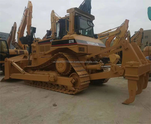 Importazione di bulldozer usato Cat D7R attrezzature per il movimento della terra con capacità di dozzatura di 7,5