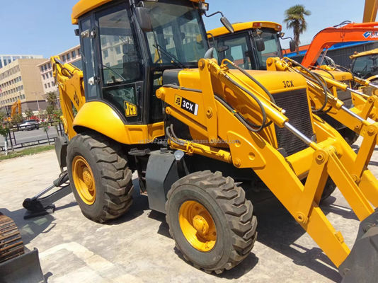 55kw JCB 3CX caricatore usato efficace e nel mercato delle attrezzature da costruzione di seconda mano