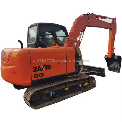 6 tonnellate di mini escavatore Hitachi ZX60 e capacità di secchi da 0,33 M3 per applicazioni versatili