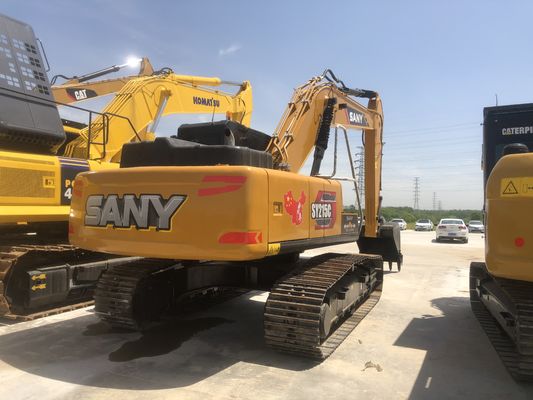 Escavatore usato Sany SY215C con cilindro idraulico originale e capacità di secchio di 1,1 m3