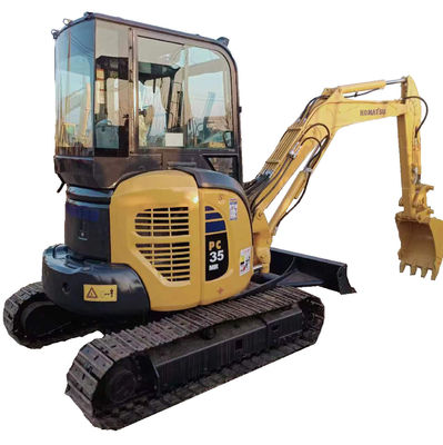 Mini escavatore Komatsu PC35 di seconda mano con 11.2kw di potenza e 0.2M3 di capacità del secchio