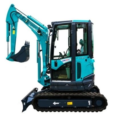 Motore Caterpillar usato e componenti Hyundai sul mini escavatore Sunward SWE60E da 6 tonnellate
