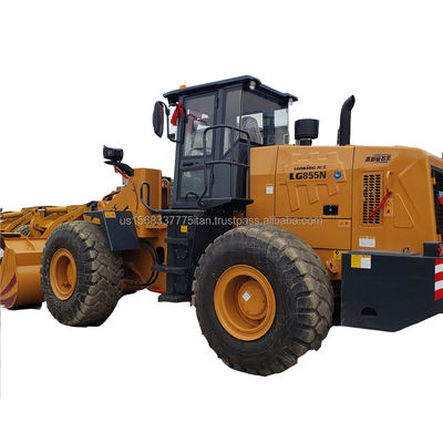 Buone condizioni Longgong LG 855N caricatore usato attrezzature da costruzione LiuGong motore