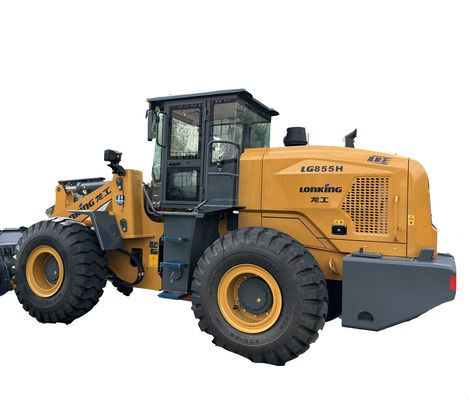 Buone condizioni Longgong LG 855N caricatore usato attrezzature da costruzione LiuGong motore